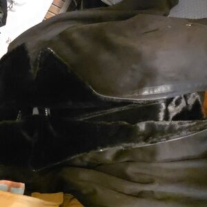 Faux fur moto jacket